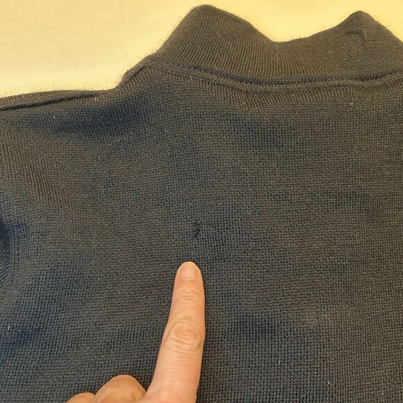 Dale of Norway Women's Black Cream Snowflake Nordic Full Zip Wool Sweater Size L - Picture 16 of 16